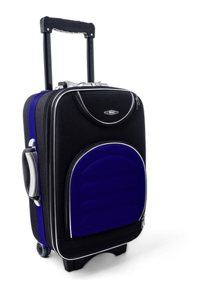 Mała kabinowa walizka PELLUCCI RGL 801 S Czarno granatowa