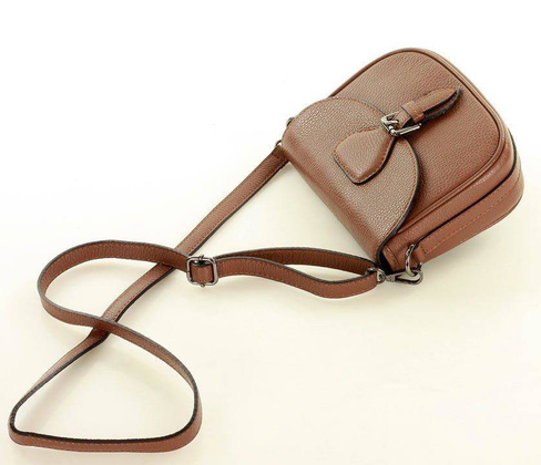 MARCO MAZZINI Skórzana torebka listonoszka na ramię saddle leather bag brąz - min. zamówienie 20 / 50 / 100 szt.