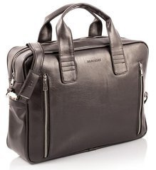 Ciemno brązowa skórzana torba na ramię b02 Kolor wnętrza: Czarny - min. zamówienie 20 / 50 / 100 szt.