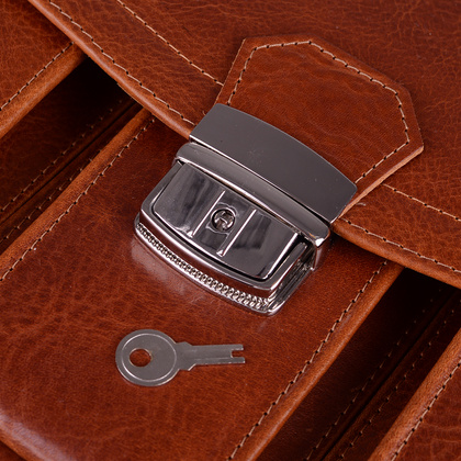 Teczka męska skórzana KEMER B 621/J Jasny Brąz