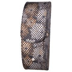 Etui na okulary skórzane KEMER ENO12 Złota łuska - min. zamówienie 20 / 50 / 100 szt.