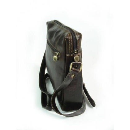 Listonoszka, raportówka A5 Made in Italy czekoladowa VP143T