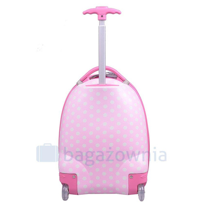 Walizka dziecięca KEMER GROSZKI Różowa