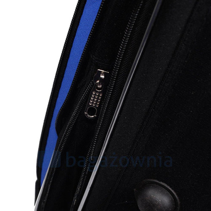 Mała kabinowa walizka PELLUCCI RGL 773 S Czarno Niebieska