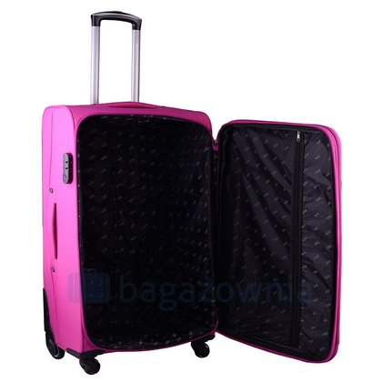 Średnia walizka WINGS 1706 M Różowa