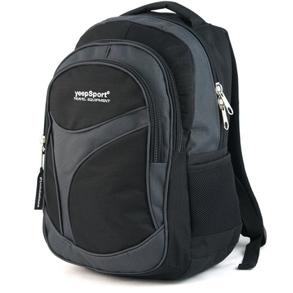 Plecak sportowy KEMER S104 Czarno Szary - min. zamówienie 20 / 50 / 100 szt.