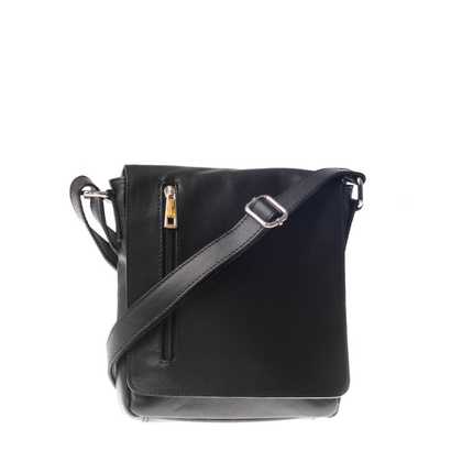 Torebka damska skórzana KEMER 607 Czarna - min. zamówienie 20 / 50 / 100 szt.