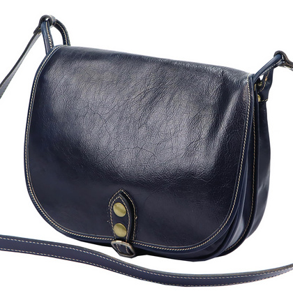 Skórzana torebka, listonoszka 8863 brąz 