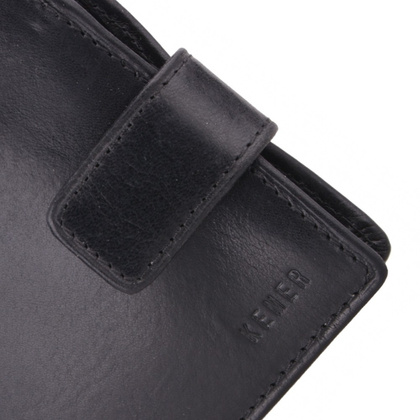 Portfel męski skórzany KEMER 005M/J Czarny - min. zamówienie 20 / 50 / 100 szt.