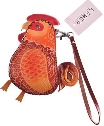 Portfel damski skórzany KEMER 47915 Jasno brązowy