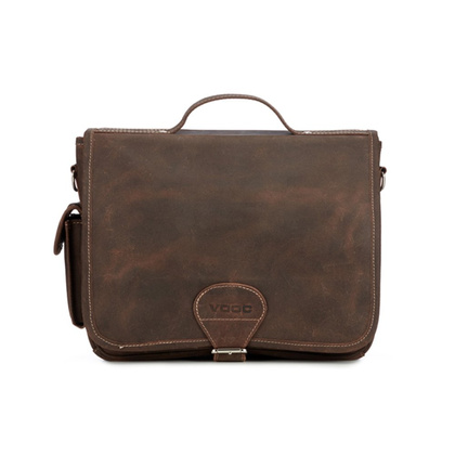 Torba skórzana na laptopa KEMER VOOC 14" RDW14 Brązowa