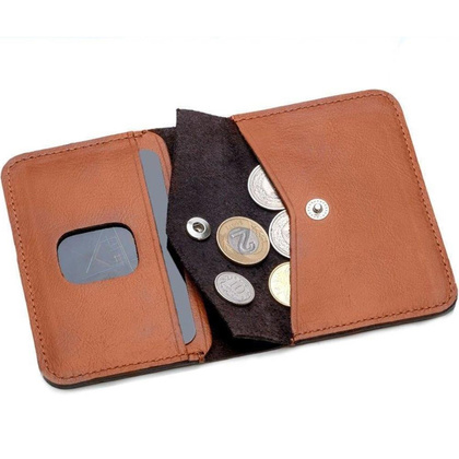 Portfel męski skórzany KEMER SOLIER SW16A Camel - min. zamówienie 20 / 50 / 100 szt.