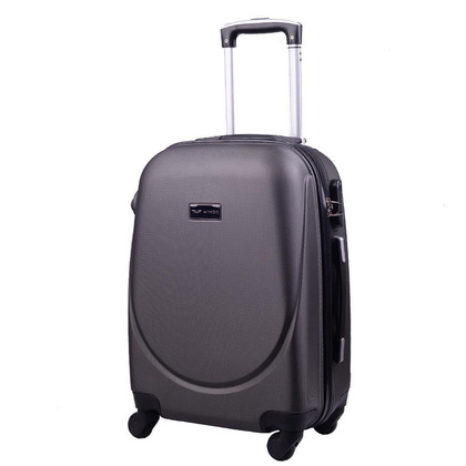 Mała kabinowa walizka WINGS 0912 S Ryanair Ciemno szara