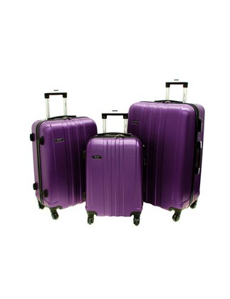Zestaw 3 walizek PELLUCCI RGL 740 Śliwka