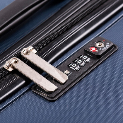 Duża walizka WINGS PP05 L Granatowa