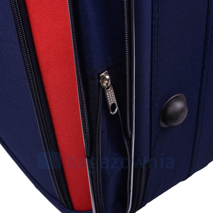 Mała kabinowa walizka PELLUCCI RGL 773 S Granatowo Czerwona