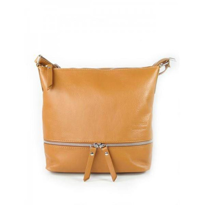 SZARA A5  VERA PELLE TOREBKA SKÓRZANA LISTONOSZKA   VP1033G