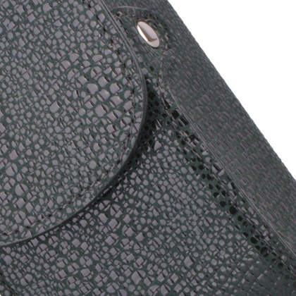 Etui na okulary skórzane KEMER ENO12 Zielone - min. zamówienie 20 / 50 / 100 szt.