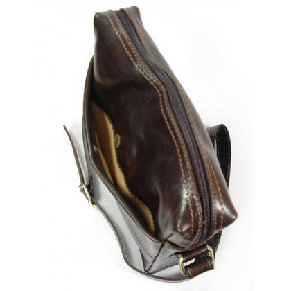 Listonoszka, raportówka A5 Made in Italy czekoladowa VP143T