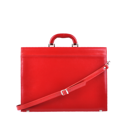 Teczka damska skórzana KEMER B 788/DW Czerwona