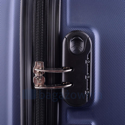 Średnia walizka WINGS AT01 M Granatowa
