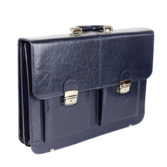 539 Teczka męska z 2 kieszeniami - granat KEMER