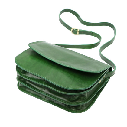 Torebka-listonoszka, skóra naturalna 