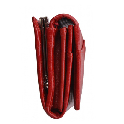 Portfel damski skórzany KEMER P15 Czerwony - min. zamówienie 20 / 50 / 100 szt.