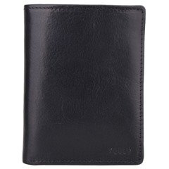 Portfel męski skórzany KEMER 012M/J Czarny / Jasny Brąz - min. zamówienie 20 / 50 / 100 szt.