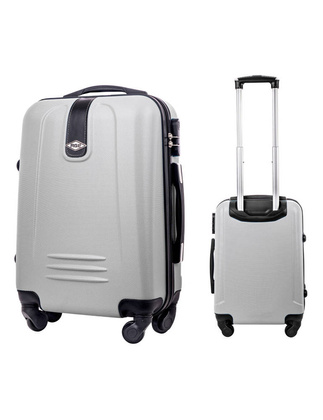 Mała kabinowa walizka PELLUCCI RGL 910 S Srebrna