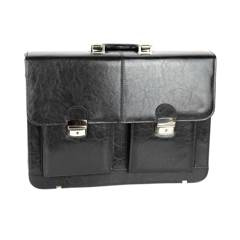 539 Teczka męska z 2 kieszeniami - czarna KEMER