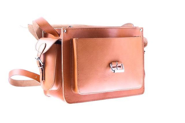 Oryginalna torba skóra KEMER VOOC Vintage P29 brąz