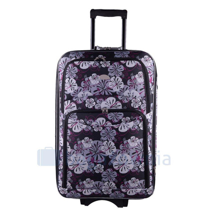 Zestaw Duża walizka PELLUCCI RGL 773 L + Kuferek L Czarno niebieska