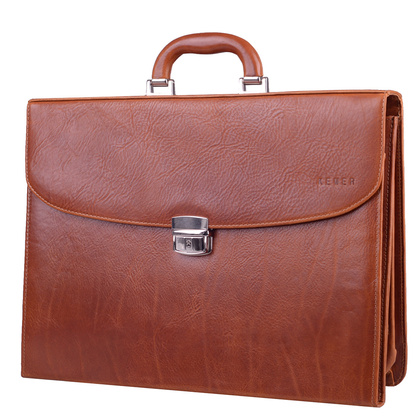 Teczka męska skórzana KEMER B 809/J-16-S1-231 Jasny Brąz