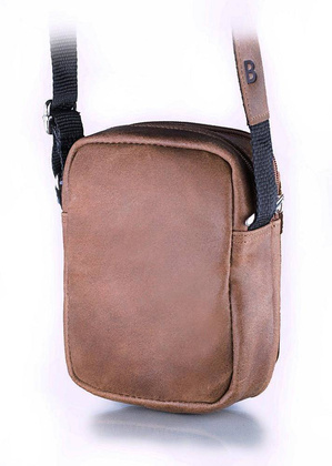Jasno brązowa listonoszka męska torba na ramię BRØDRENE BL04 - min. zamówienie 20 / 50 / 100 szt.