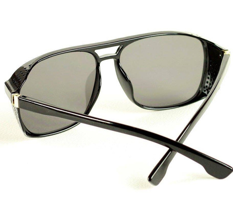 Stylowe okulary przeciwsłoneczne MAZZINI AVIATOR LOOK  czarny - min. zamówienie 20 / 50 / 100 szt.