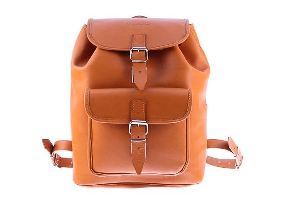 Duży plecak skórzany KEMER VOOC Vintage P38 koniak