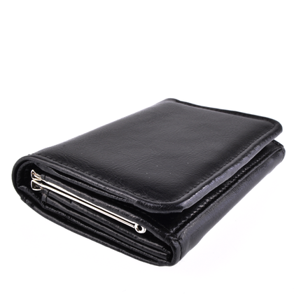 Portfel damski skórzany KEMER P11 Czarny - min. zamówienie 20 / 50 / 100 szt.