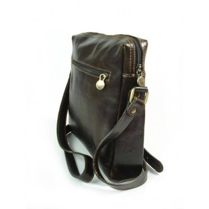 Listonoszka, raportówka A5 Made in Italy czekoladowa VP143T