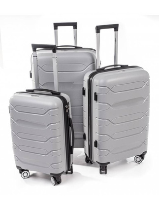 Zestaw 3 walizek KEMER RGL PP2 Szary