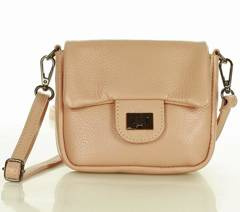 Mini torebka etui na telefon na pasku wizytowa listonoszka phone pouch - MARCO MAZZINI pudrowy róż - min. zamówienie 20 / 50 / 100 szt.