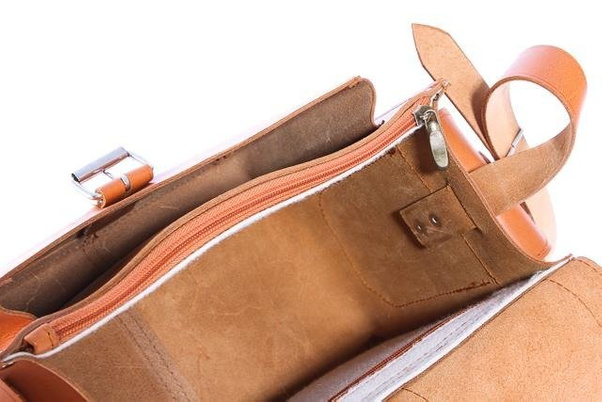 Oryginalna torba skóra KEMER VOOC Vintage P29 brąz