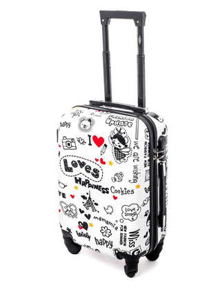 Mała kabinowa walizka KEMER RGL PRINT S Loves Multikolor