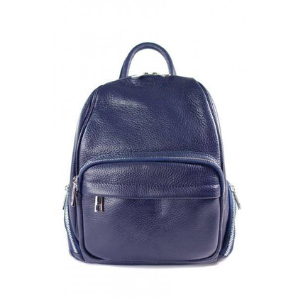 Elegancki poręczny plecak Vera Pelle Granatowy VP344BS