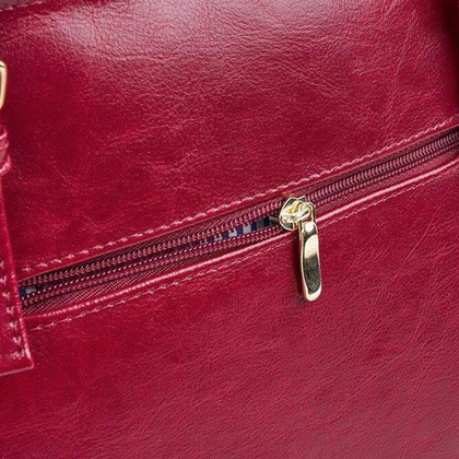 Torebka damska skórzana KEMER SOLIER LUNA Bordowa - min. zamówienie 20 / 50 / 100 szt.