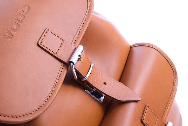 Duży plecak skórzany KEMER VOOC Vintage P38 naturalny