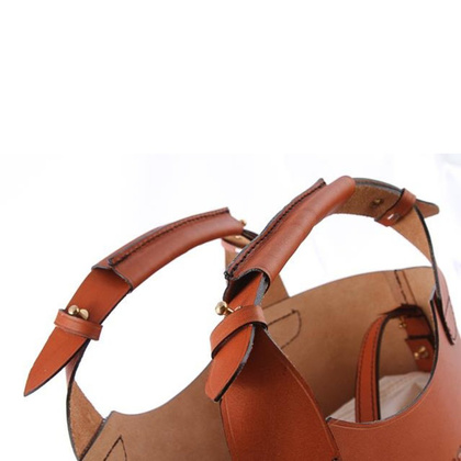 Modna torba, worek KEMER VOOC Vintage  P6 Koniak