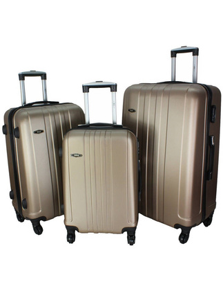 Zestaw 3 walizek PELLUCCI RGL 740 Szampan