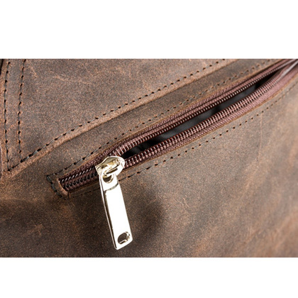 Plecak ze skóry naturalnej KEMER VOOC URBAN RDW6 Czarny