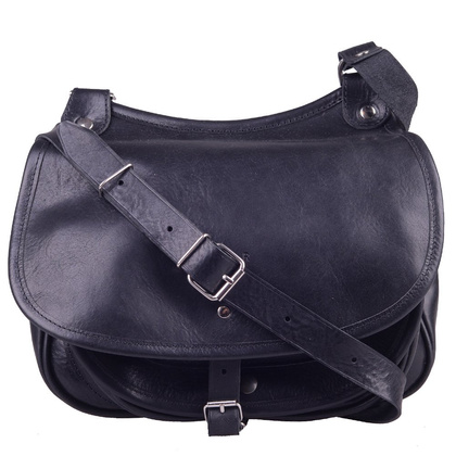 Torebka damska skórzana KEMER 887 Czarna